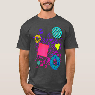 T-shirt Chemise de style Memphis Cadeau Géométrique 90s 80