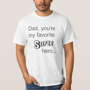 T-shirt Chemise de super héros de fête des pères