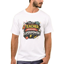 Chemise de superpuissance pour enseignant Cadeau d