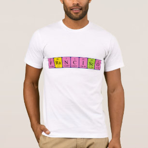 T-shirt Chemise de table périodique de Francisco
