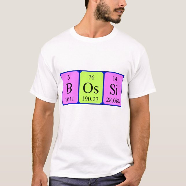 T-shirt Chemise de table pour hommes Bossi (Devant)