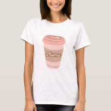 Chemise de tasse de café rose