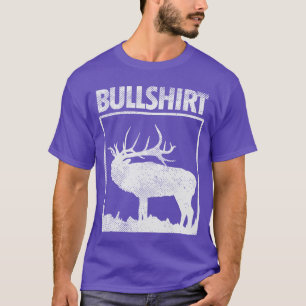 T-shirt Chemise de taureau drôle Élan cerf buck chasse à l
