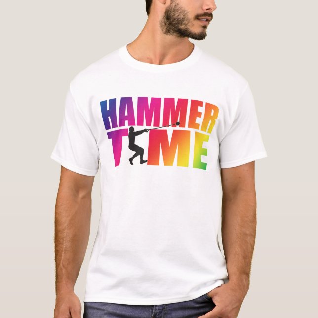 T-shirt Chemise de tir de marteau et chemise de terrain po (Devant)