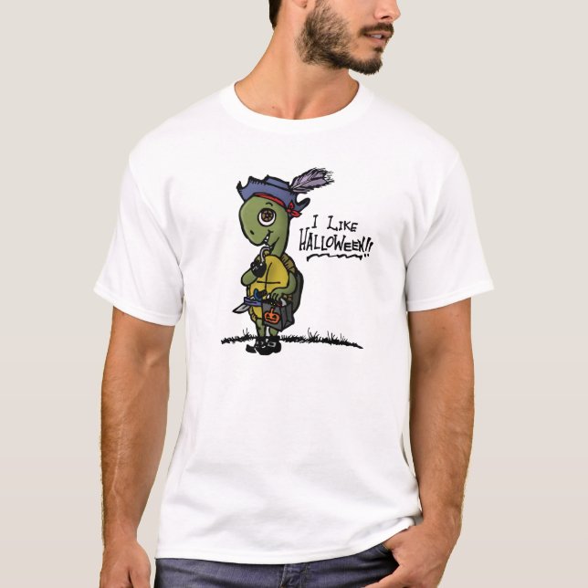 T-shirt Chemise de tortue de Halloween (Devant)