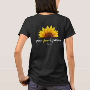 T-shirt chemise de tournesol de remise des diplômes 2020