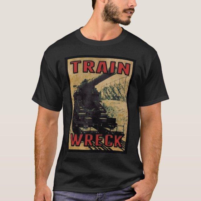 T-shirt Chemise de TrainWreck SOS de types (Devant)
