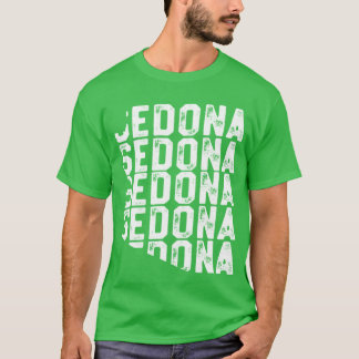 T-shirt Chemise de vacances vintage Sedona Cadeau de géogr