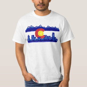 T-shirt Chemise de valeur de types d'horizon du Colorado