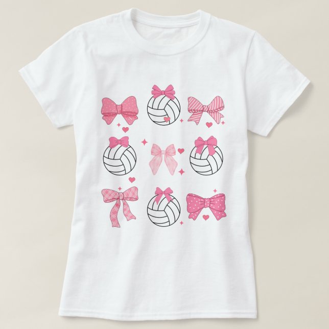 T-shirt Chemise de volley-ball en pétanque, Coquet de voll (Design devant)