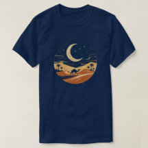 Chemise de voyage à dos de chameau dans le désert