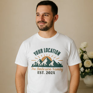 T-shirt Chemise de voyage de famille à Yellowstone Tee d