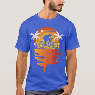 T-shirt Chemise de vtt coucher de soleil rétro 70s bikinge