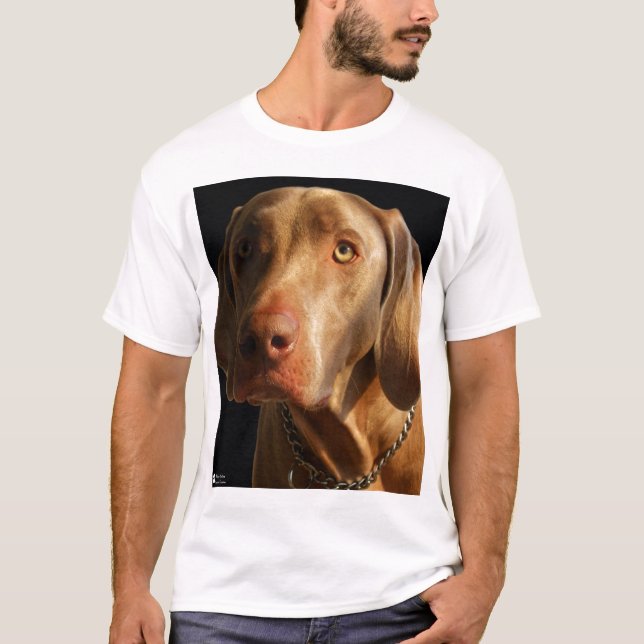 T-shirt Chemise de Weimaraner (Devant)