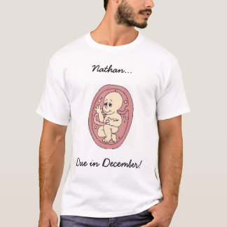 T-shirt Chemise d'échéance de bébé