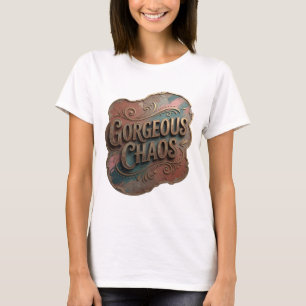 T-shirt Chemise Déclarative Snappy Gold GORGEOUS CHAOS