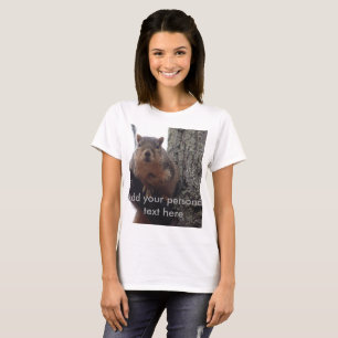 T-shirt Chemise d'écureuil personnalisée