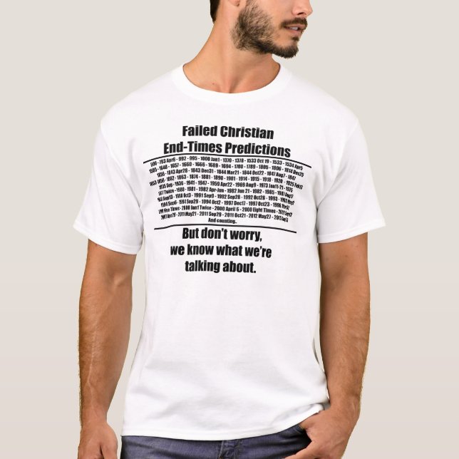 T-shirt Chemise défaillante de prévisions de Fin-Temps (Devant)