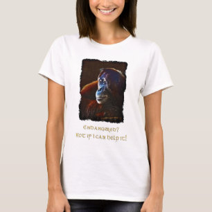 T-shirt Chemise, défenseur de la faune des Orangutans en d