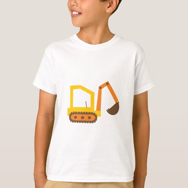 T-shirt Chemise défonceuse de Valentine de construction (Devant)