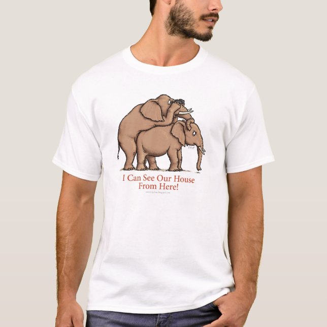 T-shirt Chemise d'éléphants (Devant)