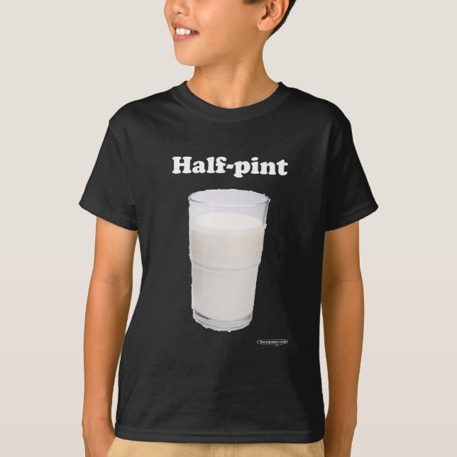 T-shirt Chemise demi-pinte foncée (Devant)