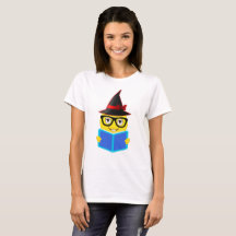 Chemise d'Emoji de sorcière de Halloween pour lire