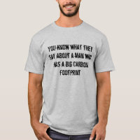 Chemise d'empreinte de pas de carbone