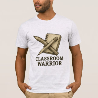 T-shirt Chemise d'enseignant guerrière en classe - Crayon