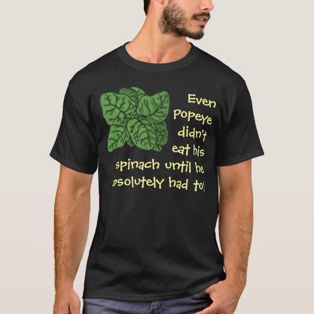 T-shirt Chemise d'épinards (Popeye) (Devant)