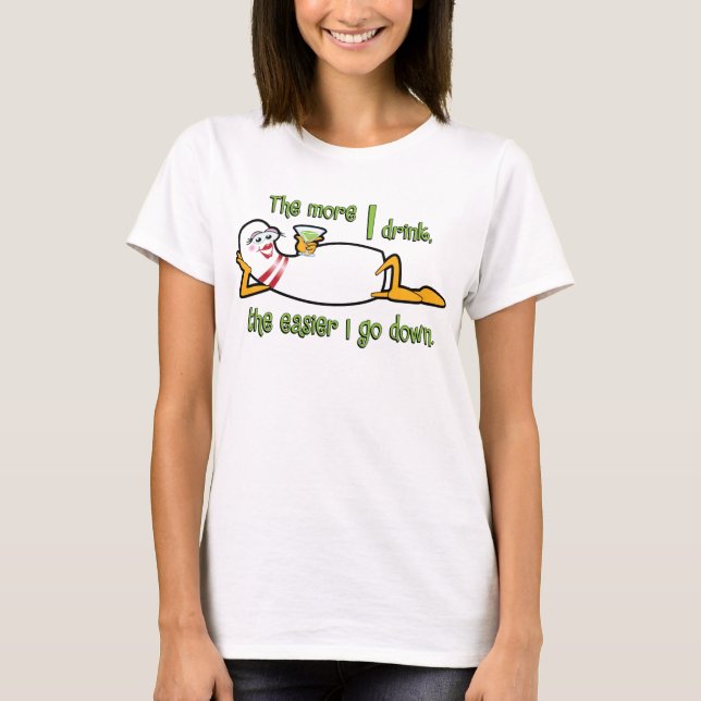 T-shirt Chemise d'équipe de bowling - plus que je bois (Devant)
