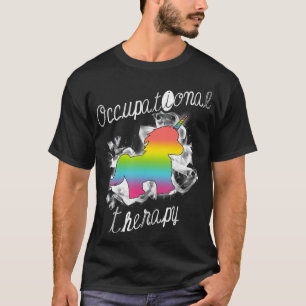 T-shirt Chemise d'ergothérapie Unicorne OT Cadeaux