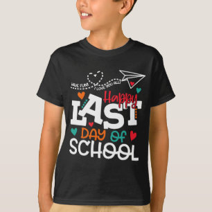 T-shirt Chemise Dernier Jour D'école Professeur Chemise De