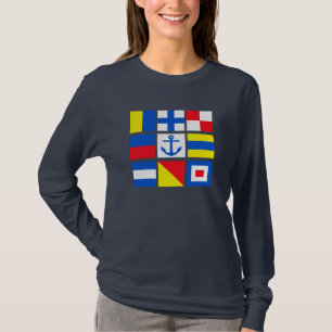 T-shirt Chemise des drapeaux maritimes - choisir style & c