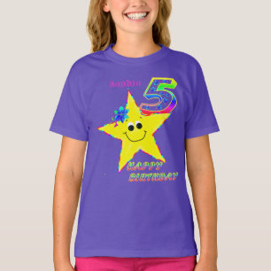 T-shirt Chemise des étoiles du 5e anniversaire