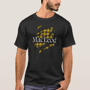 T-shirt Chemise d'esprit de tartan de MacLeod de clan