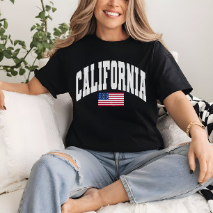 T-shirt Chemise d'état Retro California Home, Cadeau patri