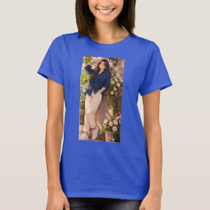 T-shirt Chemise d'été bleue pour filles.