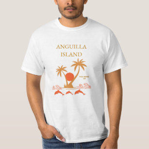 T-shirt Chemise d'été luxueuse des Caraïbes de l'île d'Ang