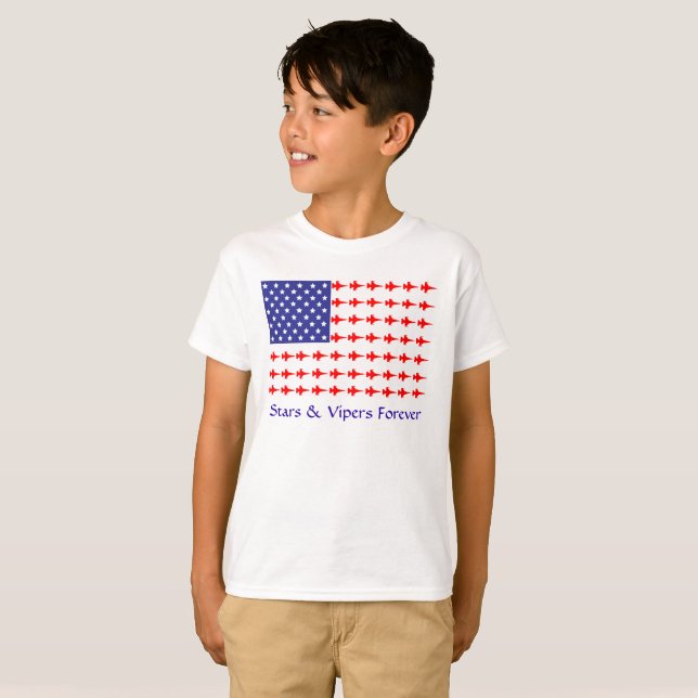 T-shirt Chemise d'étoiles et de vipères d'enfants pour (Devant entier)