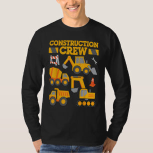 T-shirt Chemise d'excavatrice de l'équipe de construction 