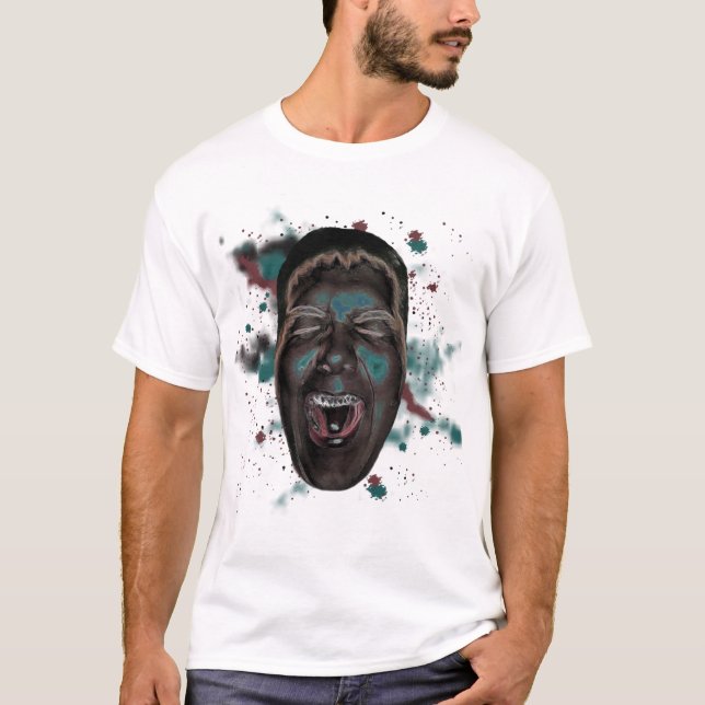 T-shirt Chemise d'Halloween à cris (Devant)