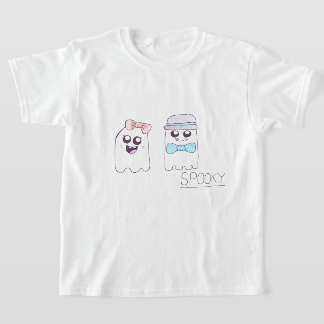 T-shirt Chemise d'Halloween avec ses frères et soeurs fant (Poser)