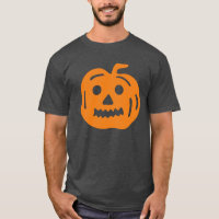 Chemise d'Halloween Citrouille Jack-O-Lantern oran