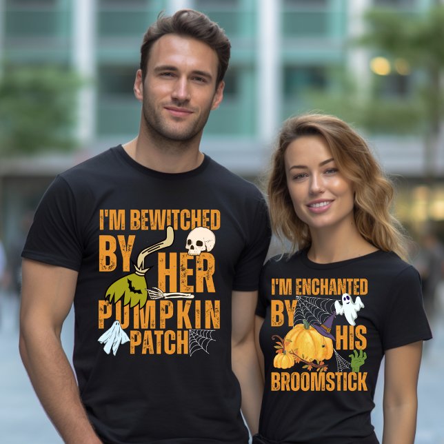 T-shirt Chemise d'Halloween drôle pour les couples nom sur (Créateur téléchargé)