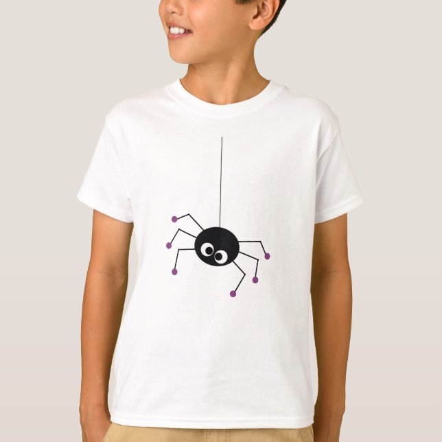 T-shirt Chemise d'Halloween éffrayante Spider (Devant)