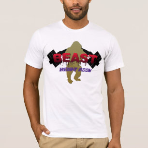 T-shirt Chemise d'haltérophilie de bête de salle de