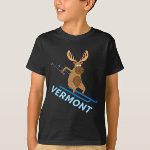 T-shirt Chemise d'hiver de ski d'orignal du Vermont Vt