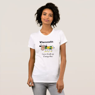 T-shirt Chemise d'humour d'air de laiterie du Wisconsin