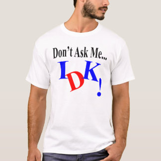 T-shirt Chemise d'Idk de masselotte des textes